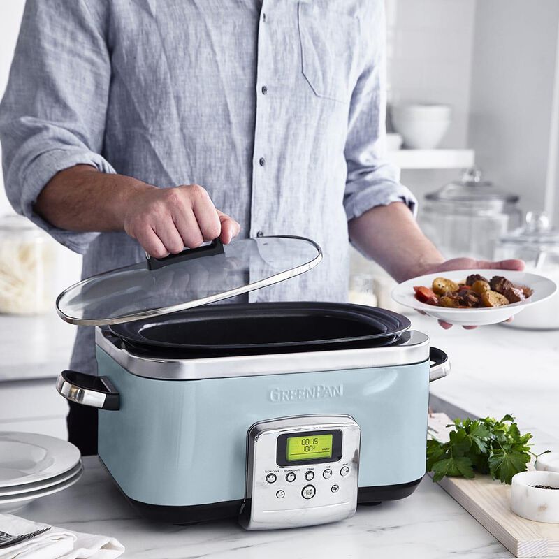 GreenPan Slow Cooker 6L - Blue Haze image number 3